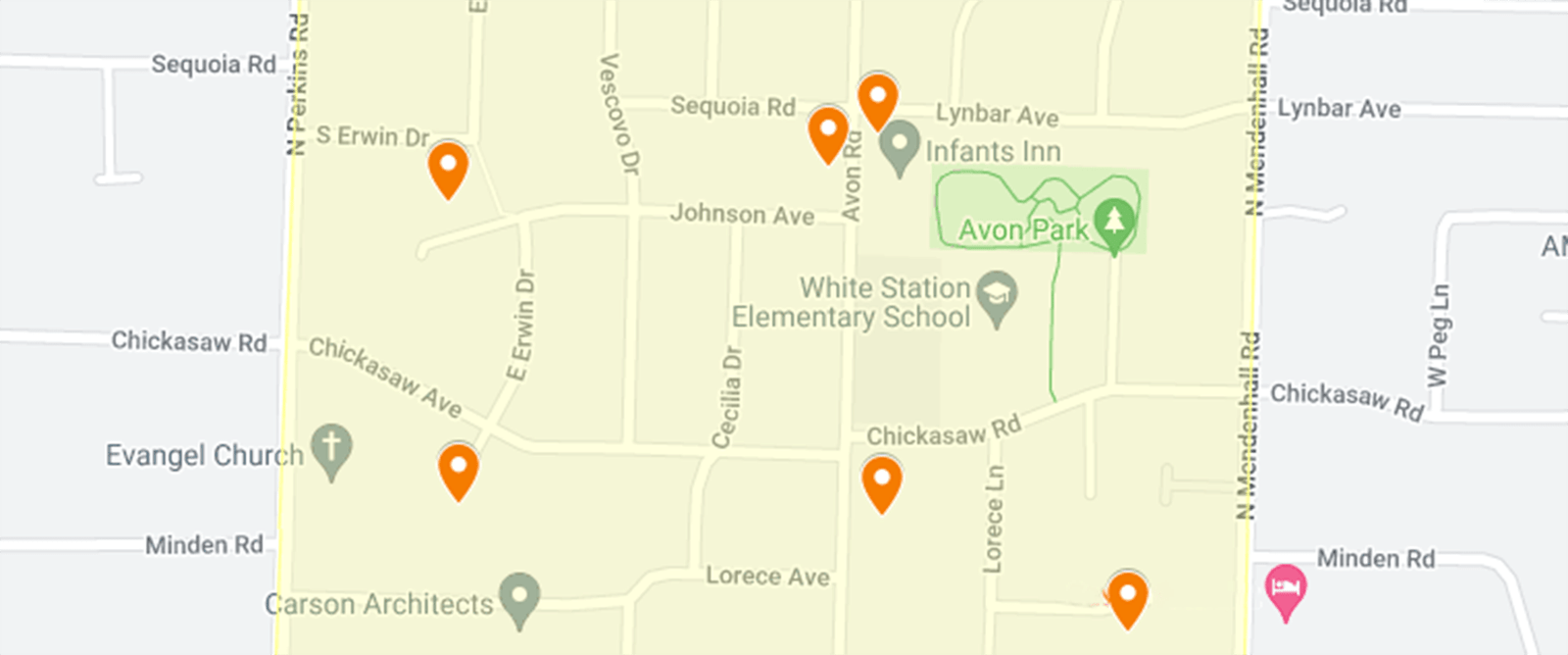 Block Captains location map detail