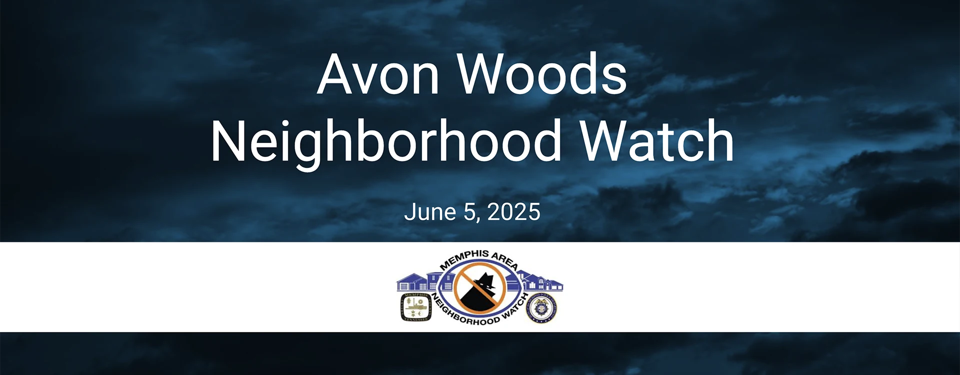 Header image for Neighborhood Watch Meeting on June 5, 2025
